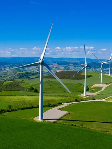 Les moulins a vent, les éoliennes